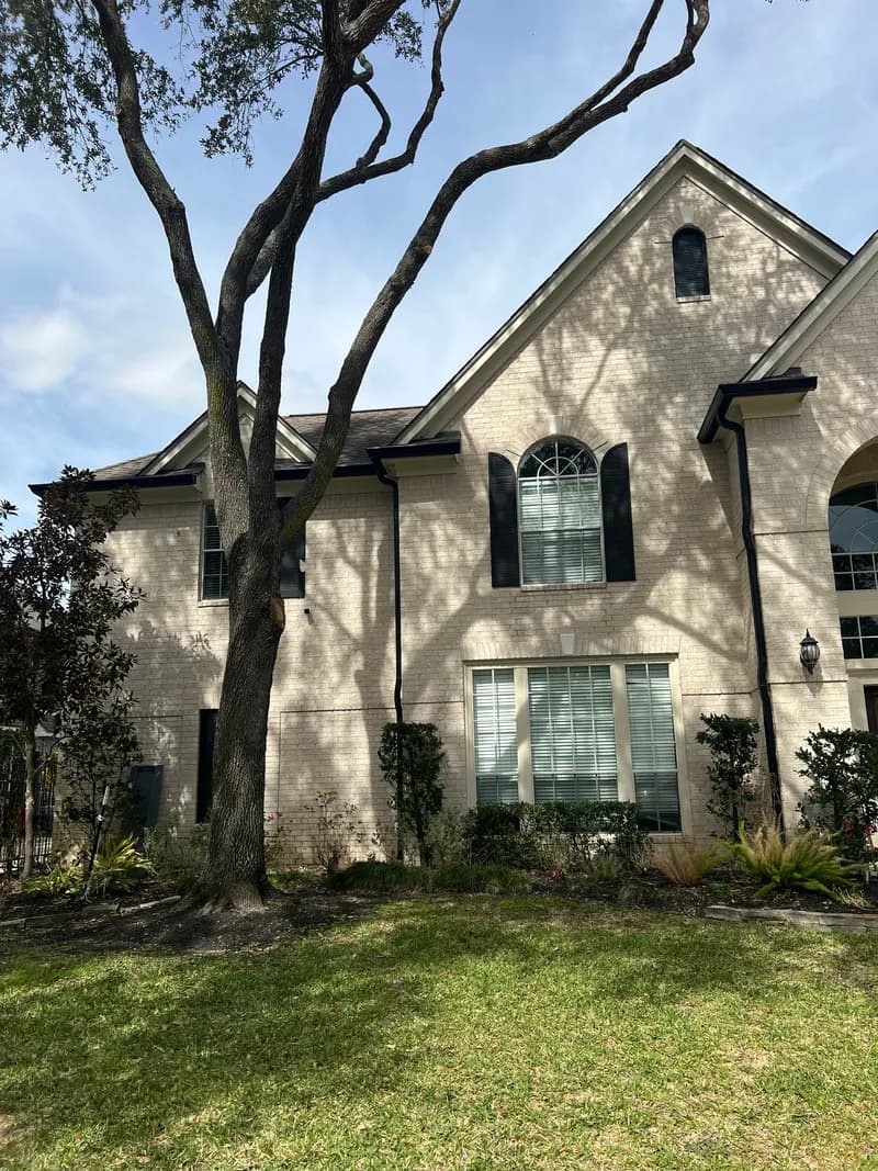 Ladder Work — Gutter Install